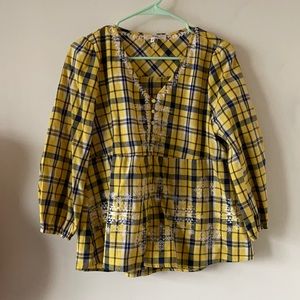 Plaid Boutique Top